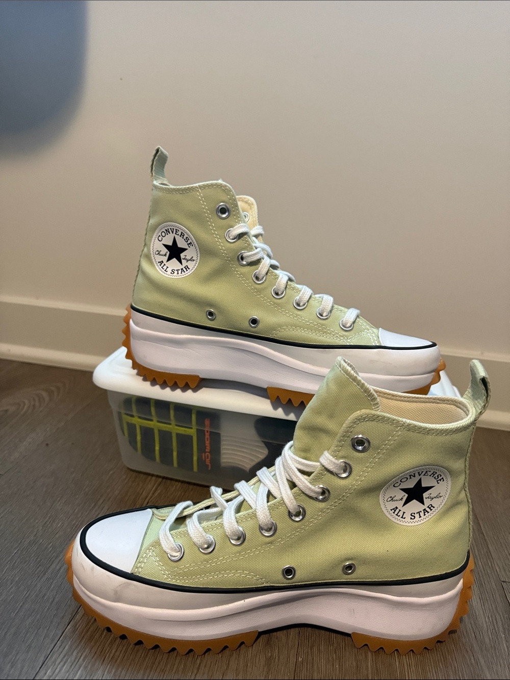 Converse All Star Platform High Top Sneakers Sz 8 - Picture 2 of 16